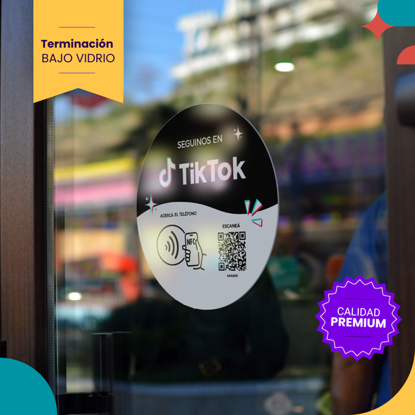 Stickers de TikTok para vidriera