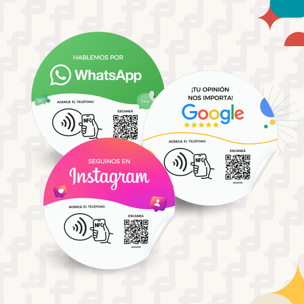 Combo Sticker Instagram + Sticker Google + Sticker WhatsApp