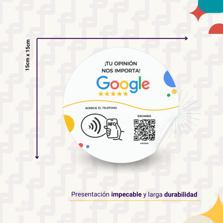 Sticker de Google para Vidriera