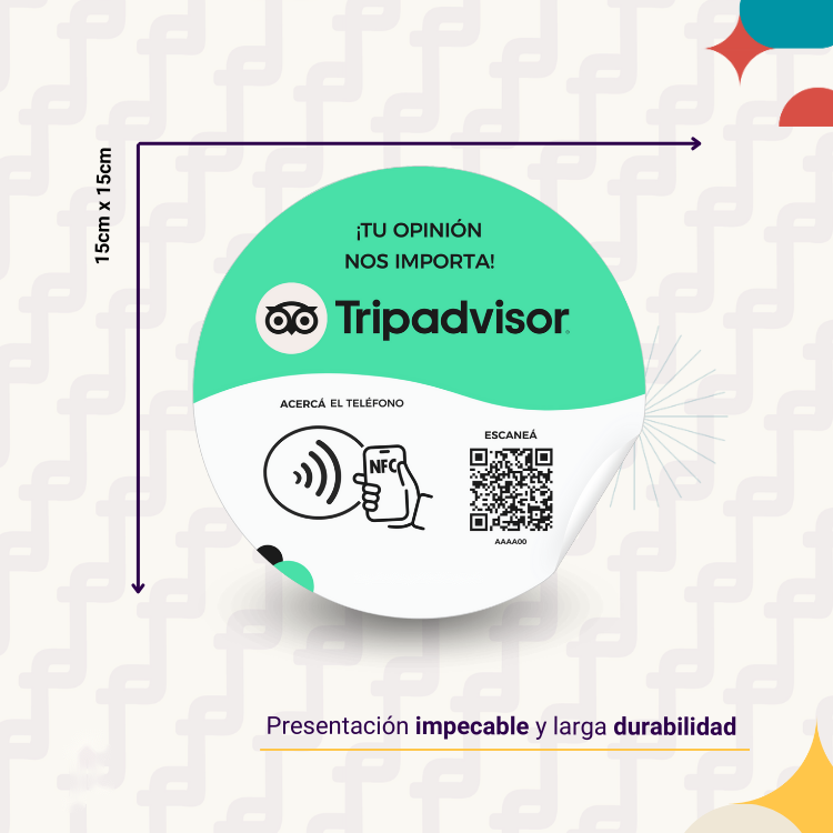Stickers de Tripadvisor para vidriera